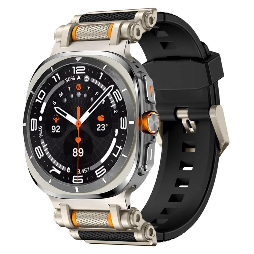 Rotation Axis Silicone Band For Galaxy Watch 7 Ultra/8 Ultra