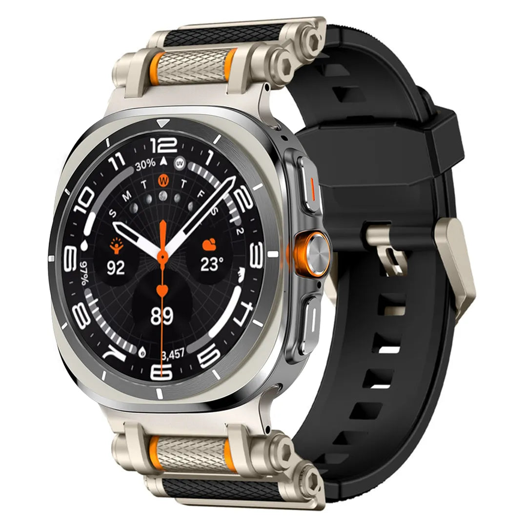 Rotation Axis Silicone Band For Galaxy Watch 7 Ultra/8 Ultra