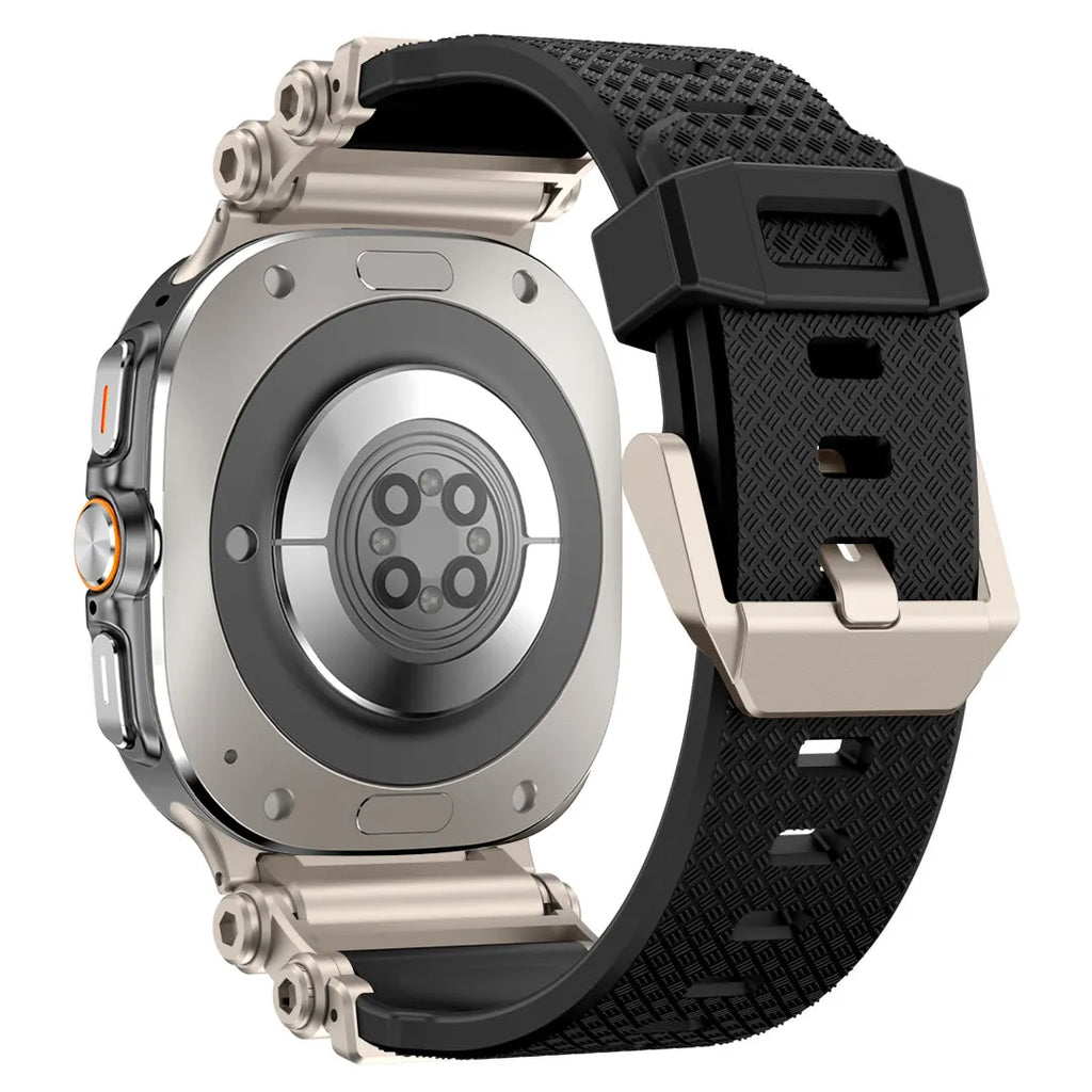 Rotation Axis Silicone Band For Galaxy Watch 7 Ultra/8 Ultra