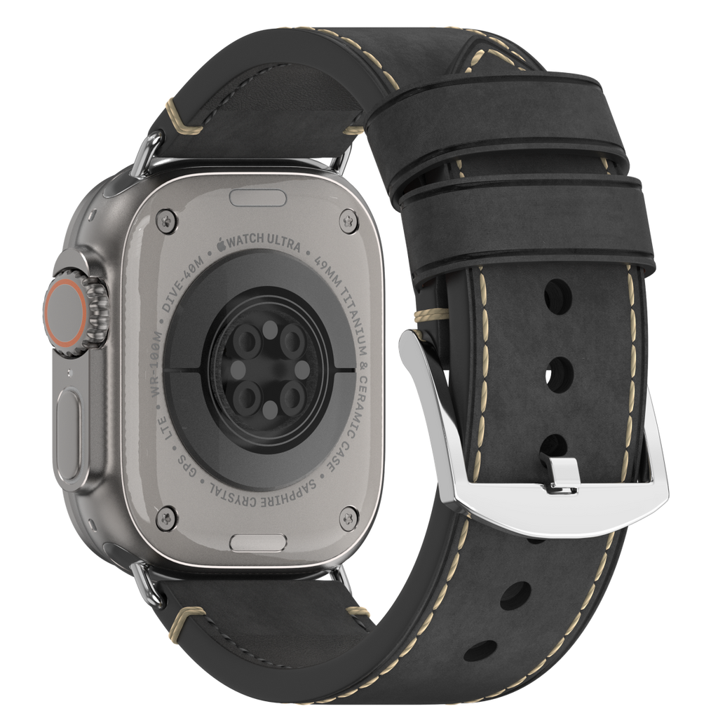 Premium Vintage Leather Band for Apple Watch ,  Handcrafted Distressed Finish