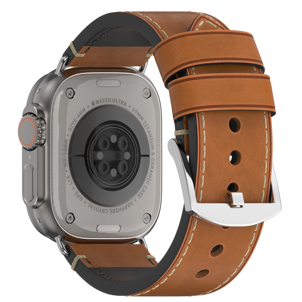 Premium Vintage Leather Band for Apple Watch ,  Handcrafted Distressed Finish