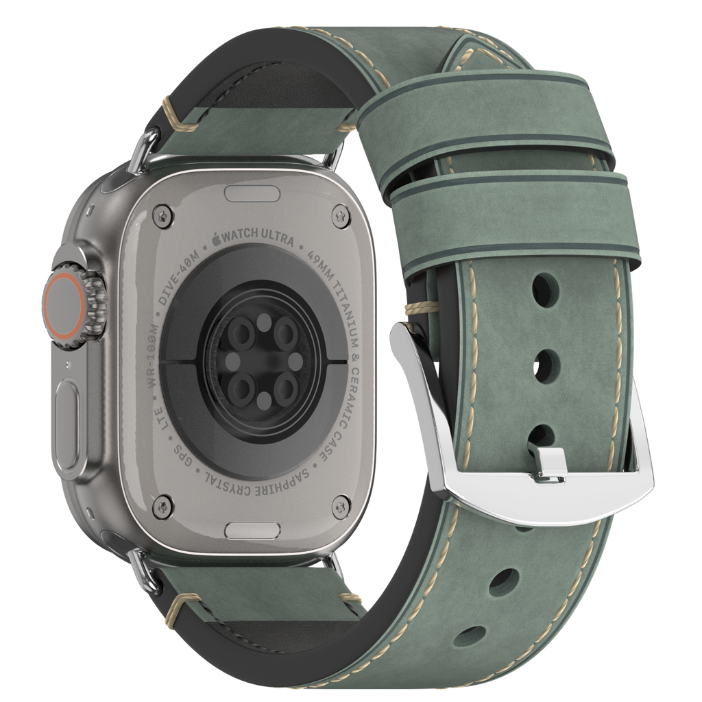 Premium Vintage Leather Band for Apple Watch ,  Handcrafted Distressed Finish