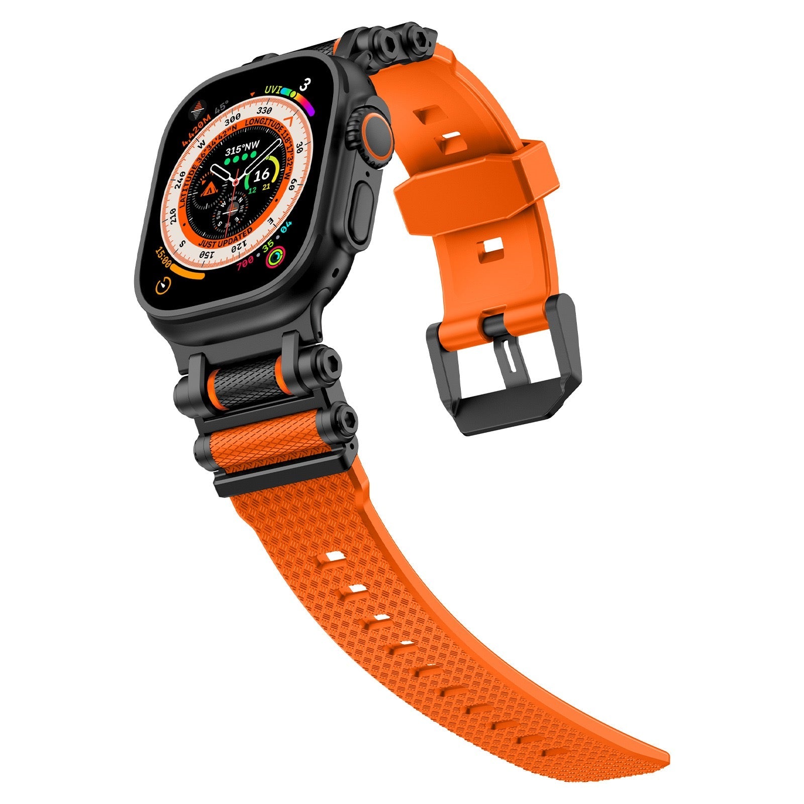 Tactical Destiny Gear Rotating Silicone Band For Apple Watch