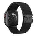 Magnetic Umbrella Buckle Milanese Stainless Steel Strap for Apple Watch