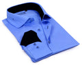 Button-Up Shirt //  - Tailored Fit - contrast  trimming - final sale