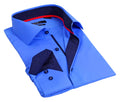 Button-Up Shirt //  - Tailored Fit - contrast  trimming - final sale