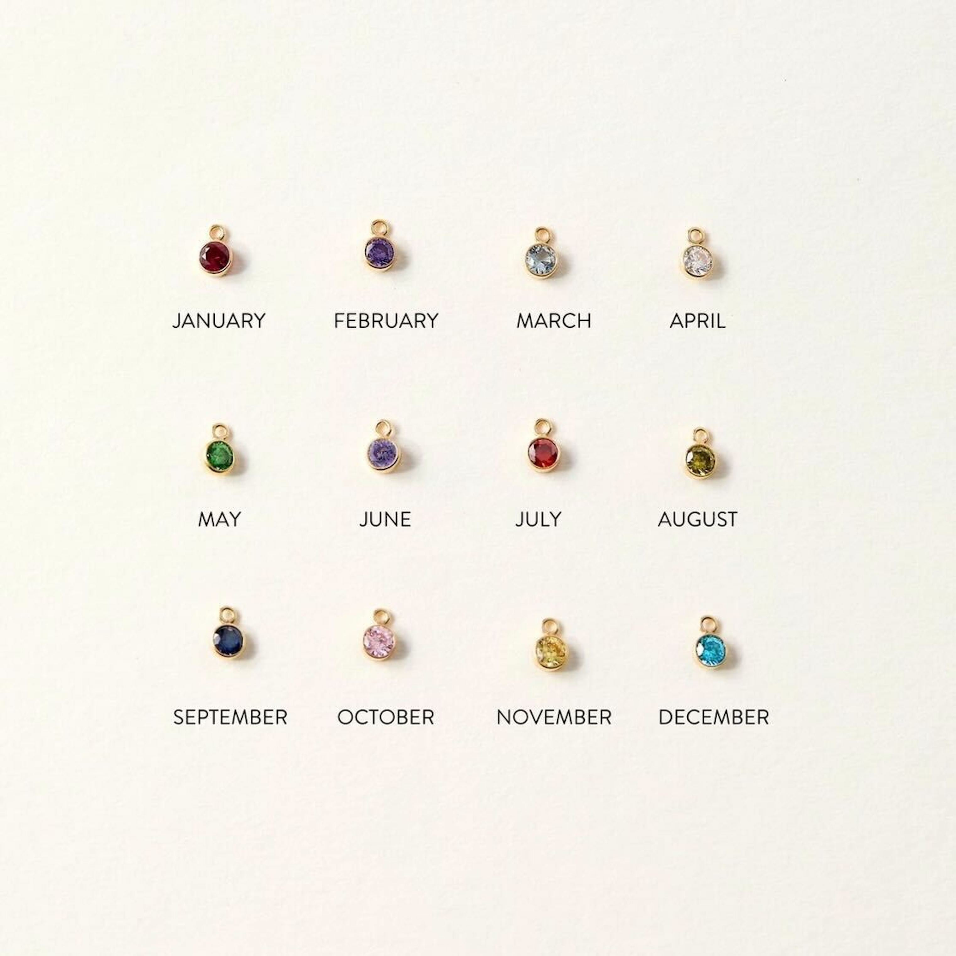Birthstone Charm Necklace