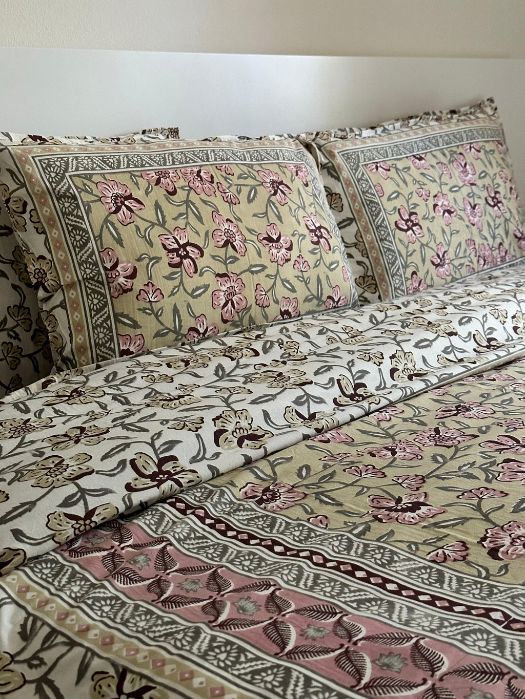 The Olive Blush Sheet Set