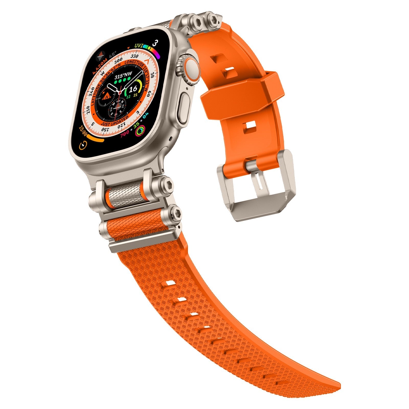 Tactical Destiny Gear Rotating Silicone Band For Apple Watch