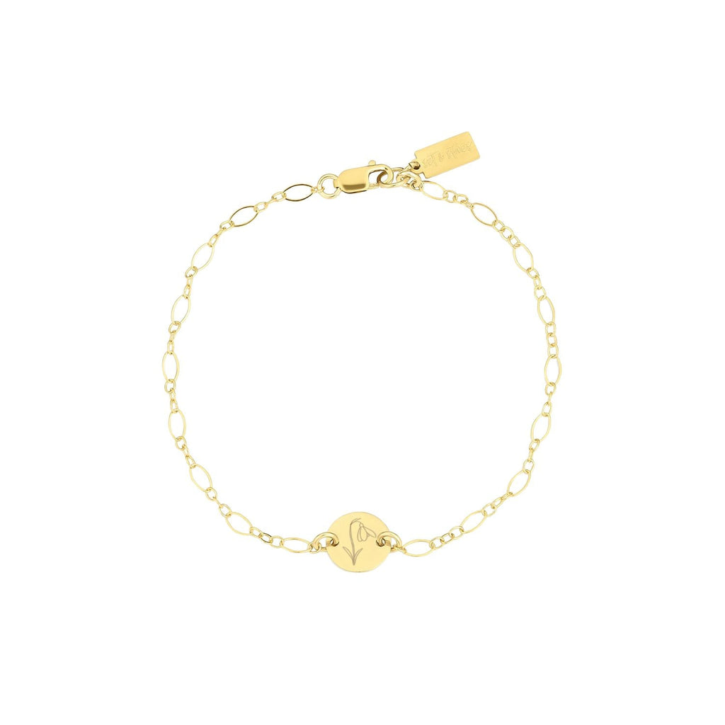 Lily Birth Flower Bracelet