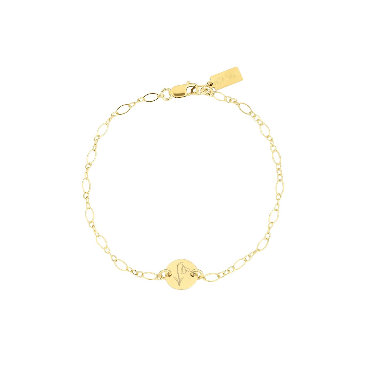 Lily Birth Flower Bracelet