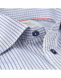 Made in Italy Dress Shirts// Navy Check- contemporary fit- Final Sale