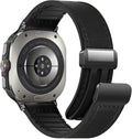 Magnetic Leather Watch Band for Galaxy Watch 7Ultra/8Ultra