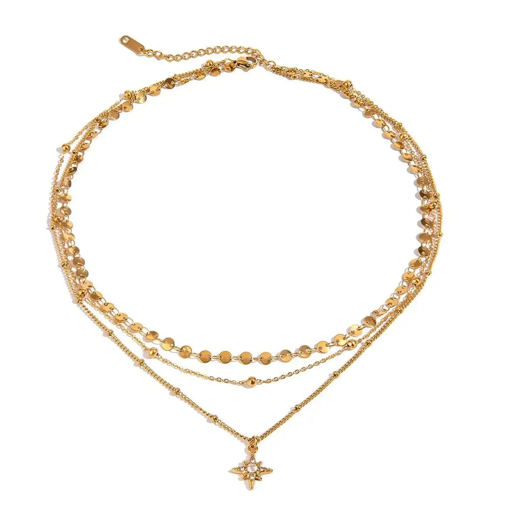 Stellar Drift Layered Necklace