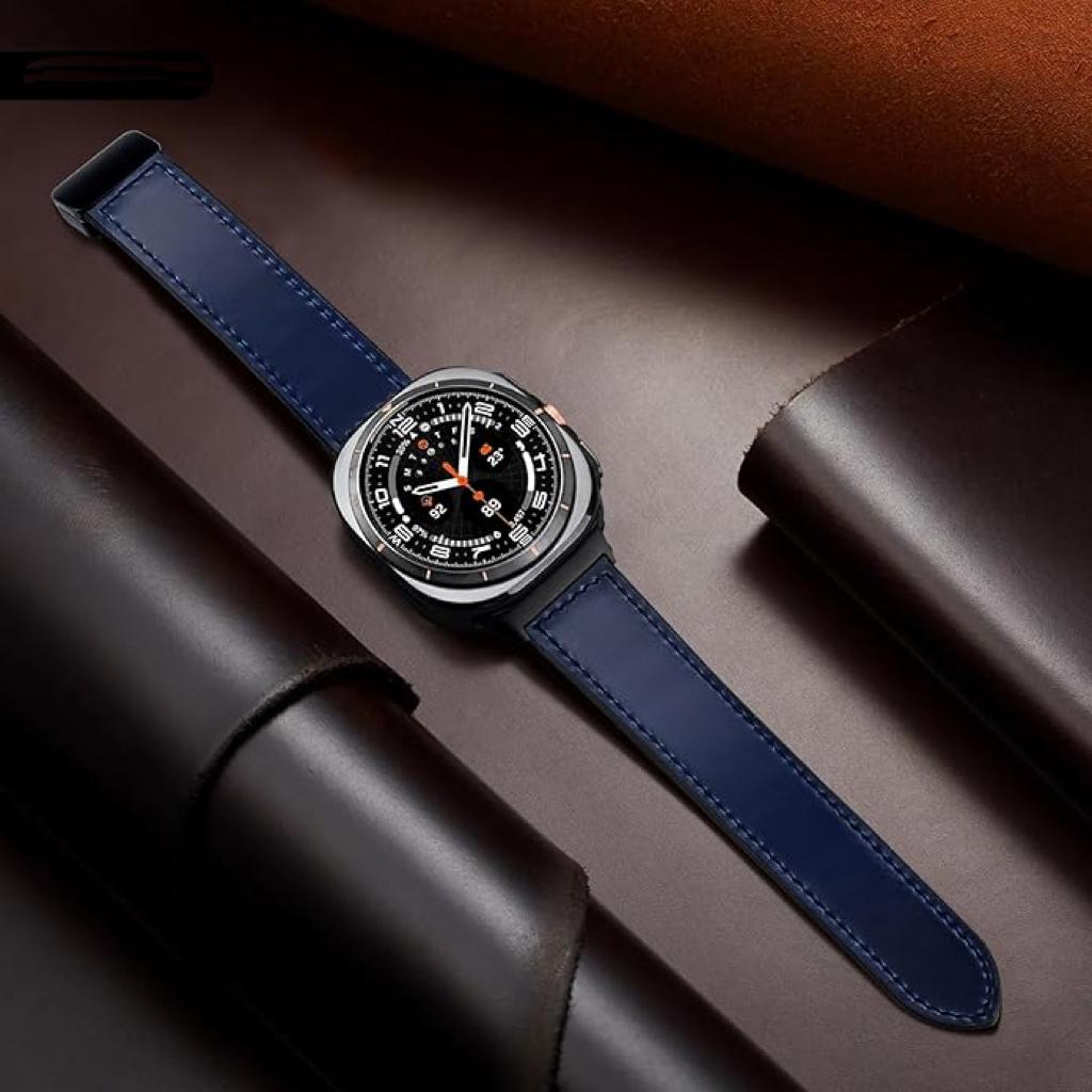 Magnetic Leather Watch Band for Galaxy Watch 7Ultra/8Ultra