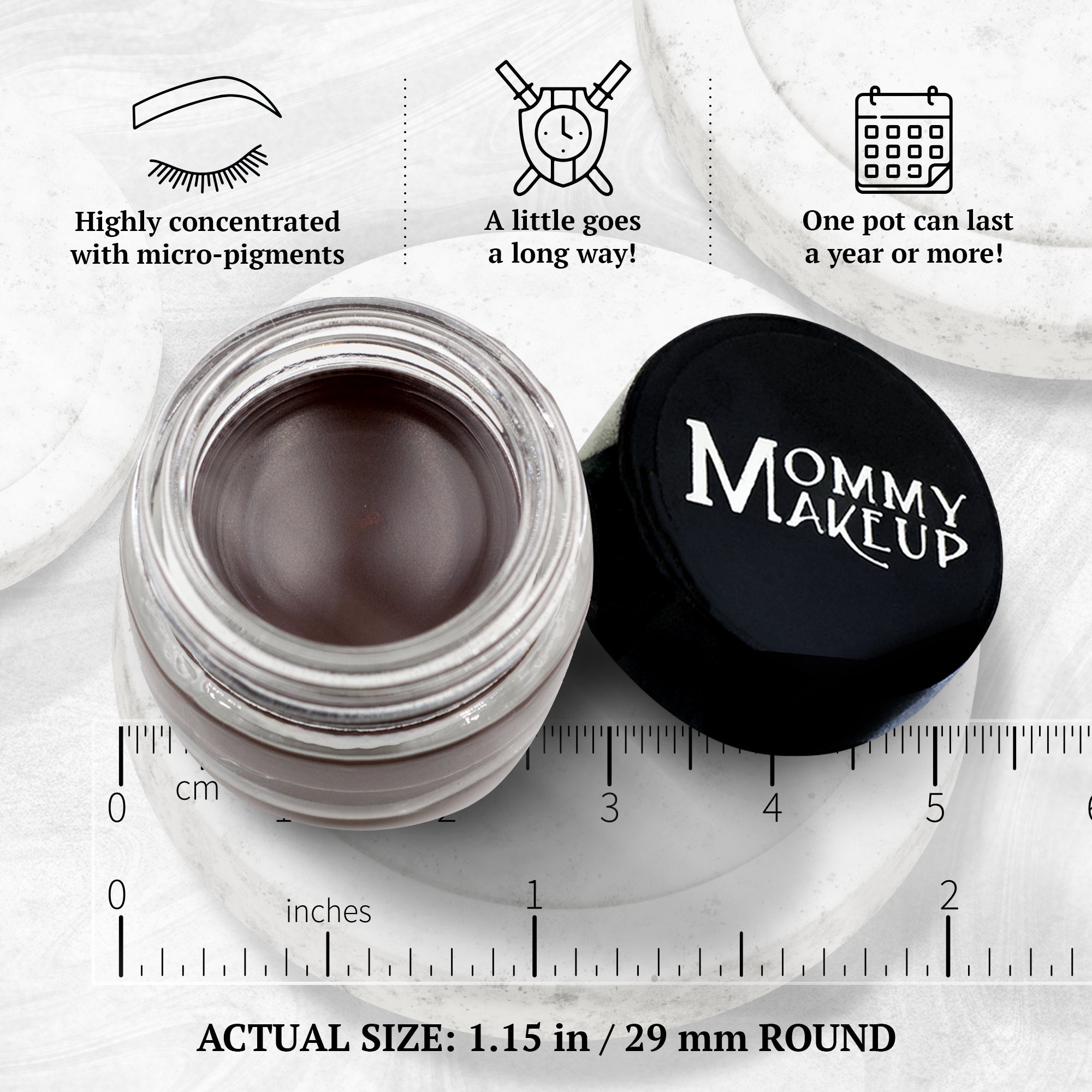 Chocolate Kiss Stay Put Waterproof Gel Eyeliner w/ Micropigments