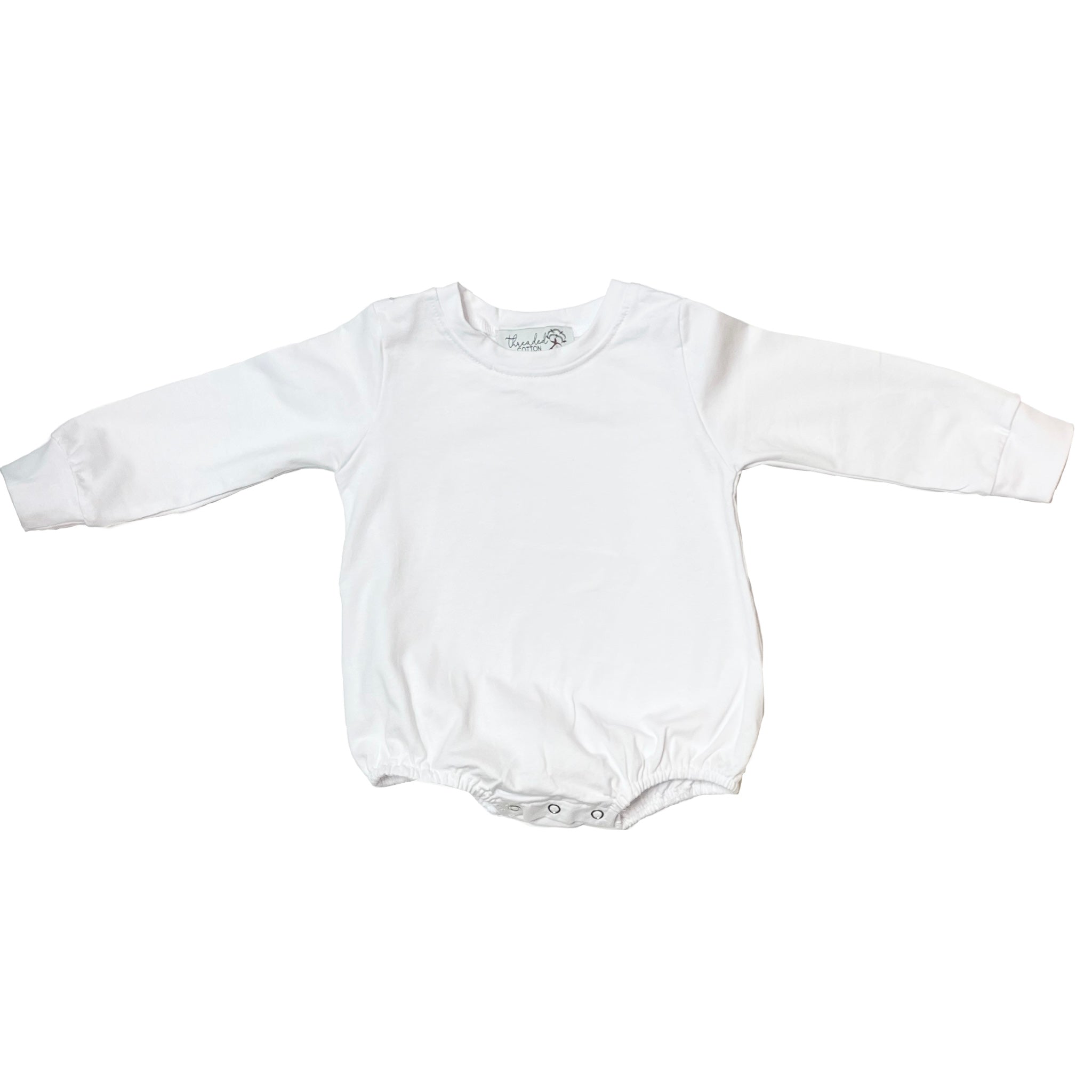 Threaded Cotton Boy Long Sleeve Bubble 100% Cotton