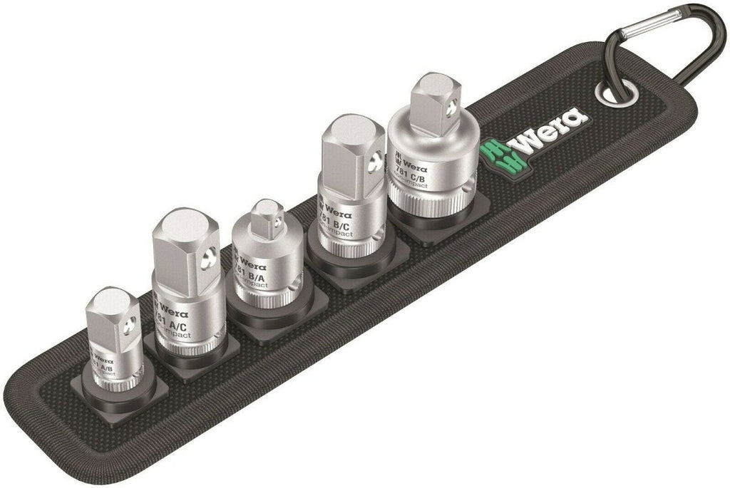 Wera 781/5 Set 1 Socket Wrench Adapter Set 05042680001