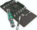 Wera 8009 Zyklop Pocket Set 4 Socket Wrench Set 3/8" Drive SAE 05004285001