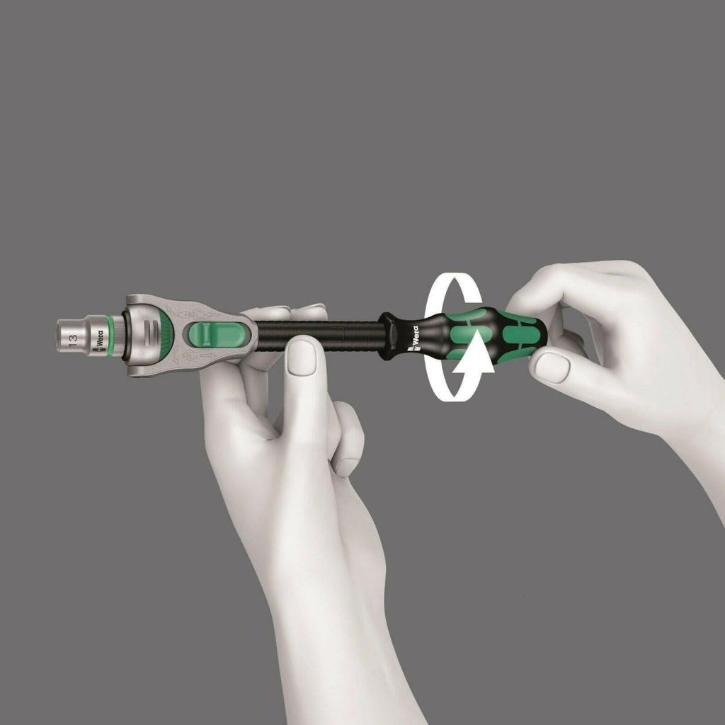 Wera 8100 SA 9 Zyklop Speed Ratchet Set 1/4" Drive SAE 05004019001