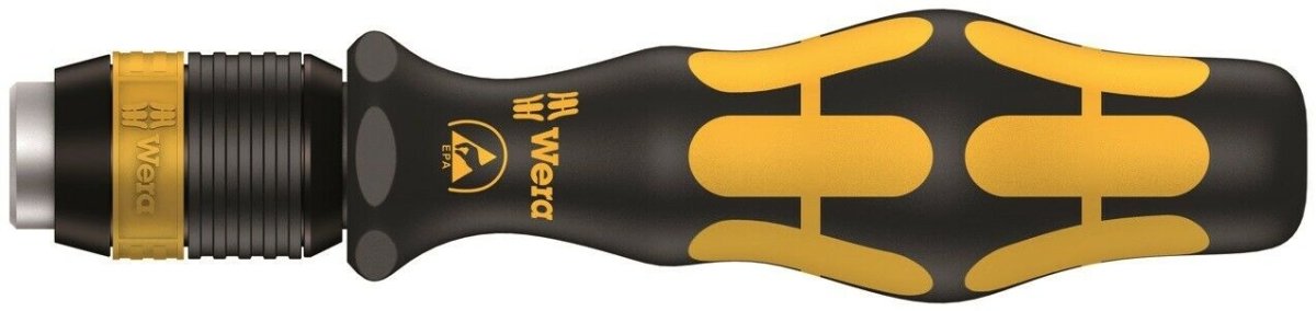 Wera 813 R ESD Kraftform Kompakt Screwdriver With Rapidaptor Chuck 05051273001