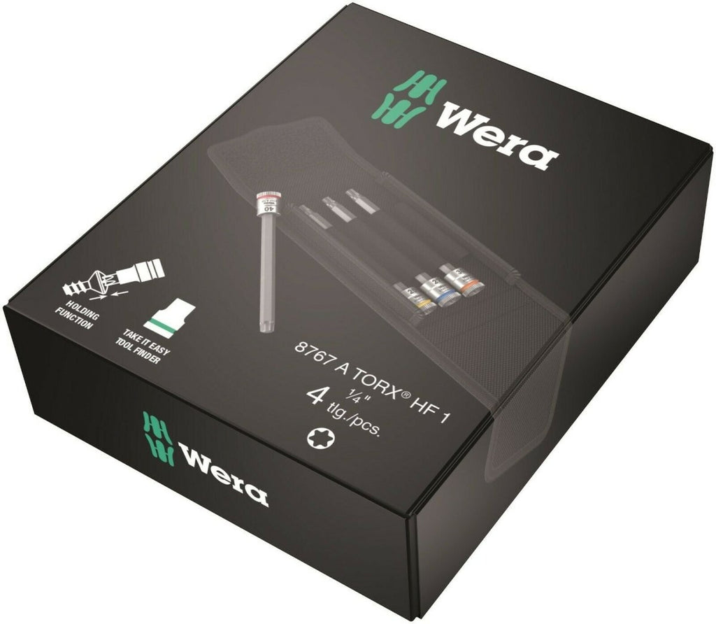 Wera 8767 A TORX® HF 1 Zyklop Socket Set 1/4" Drive 4 Piece 05003375001
