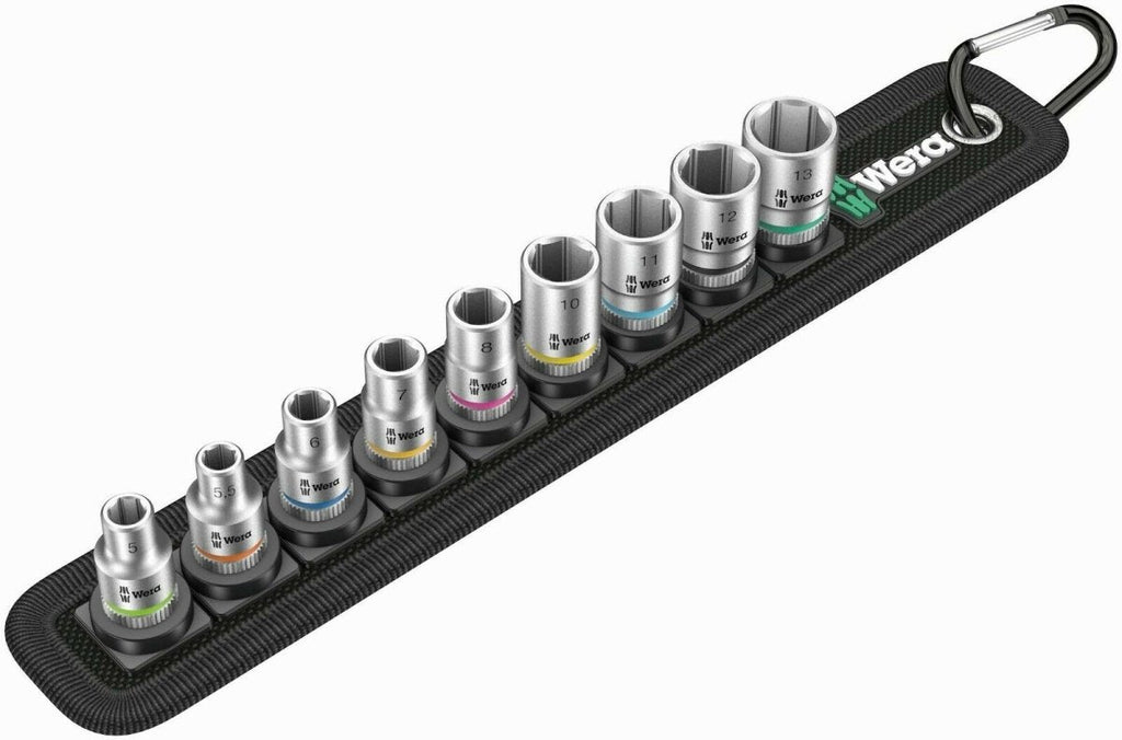 Wera 8790 HMA Belt 4 Zyklop Socket Belt Set 1/4" Drive Metric 05003883001