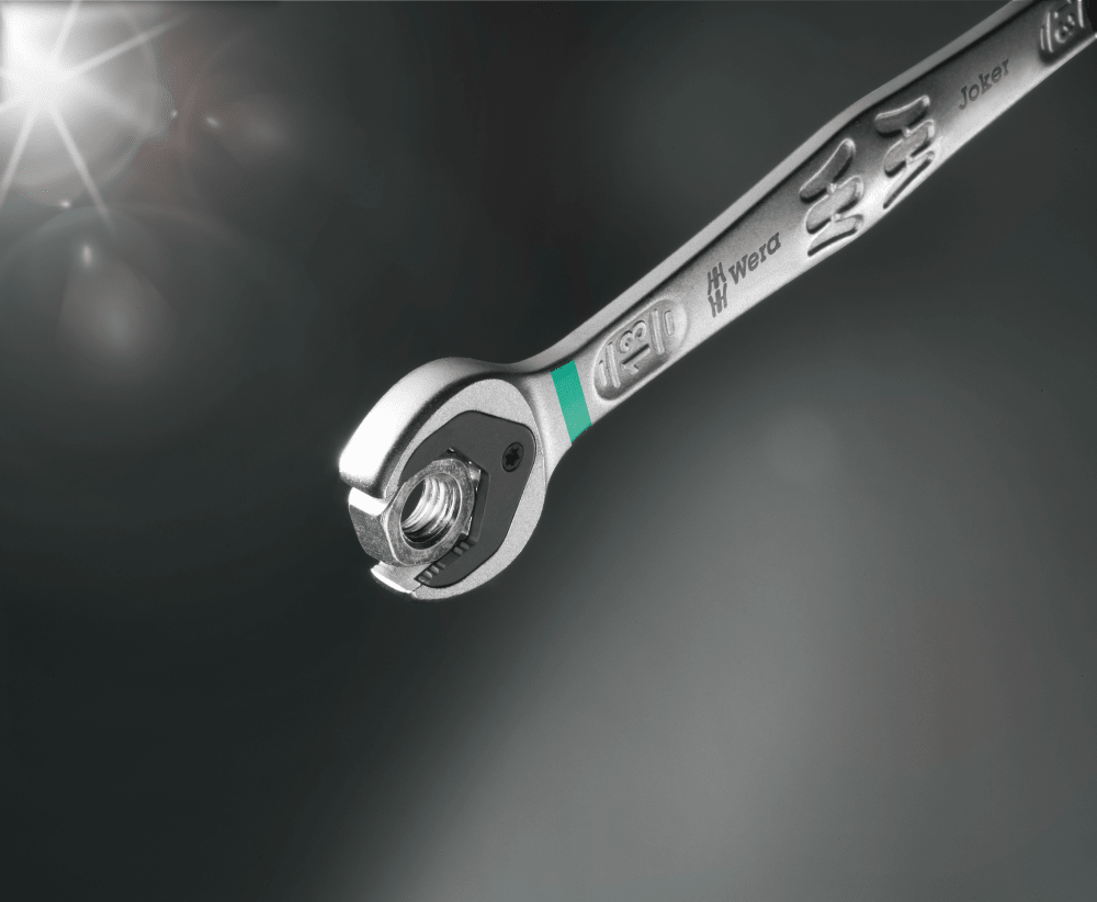 Wera 9631 Magnetic Rail 6000 Joker 2 Ratcheting Wrench Set Metric 05020015001