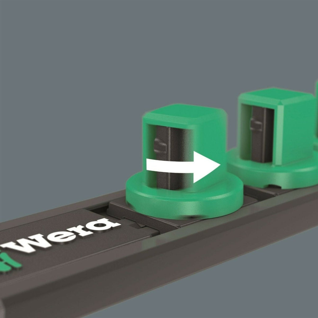 Wera B Zyklop Magnetic Rail Socket Set 3/8" Drive 9 Pieces SAE 05005450001