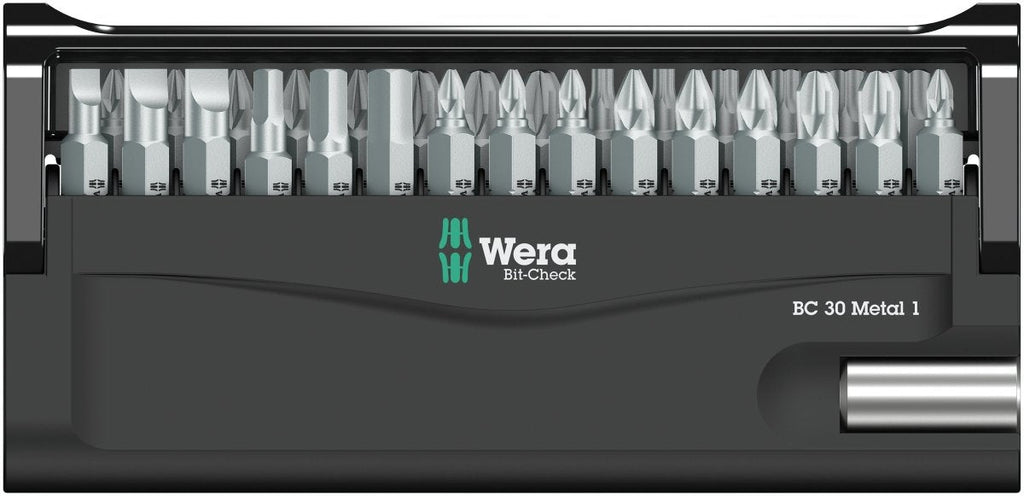 Wera Bit-Check 30 Metal 1 SB Screwdriver Bit Set 05057440001
