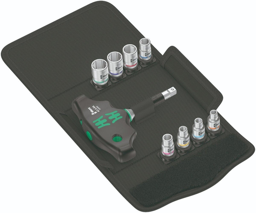 Wera Kraftform Kompakt 400 RA Set 2 Ratcheting T-Handle Set SAE 05057474001
