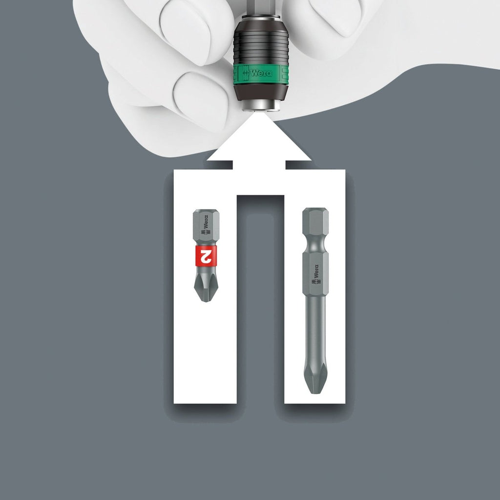 Wera Kraftform Kompakt Pistol RA-R 2 Ratcheting Screwdriver Set 05051536001